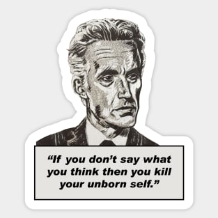 Jordan Peterson Quote #10 (original art version) Sticker